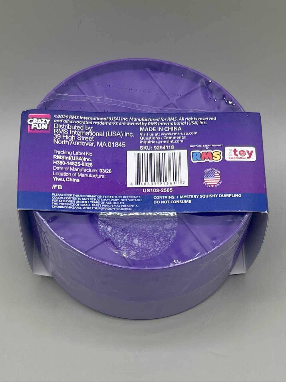 RMS Mystery Dumpling Galaxy Edition - Purple 4” Bun Squishy Crazy Fun VIRAL Toy💜 - Picture 5 of 6